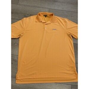 Peter Millar Summer Comfort Desert Mountain Polo Golf Shirt L Preppy Casual